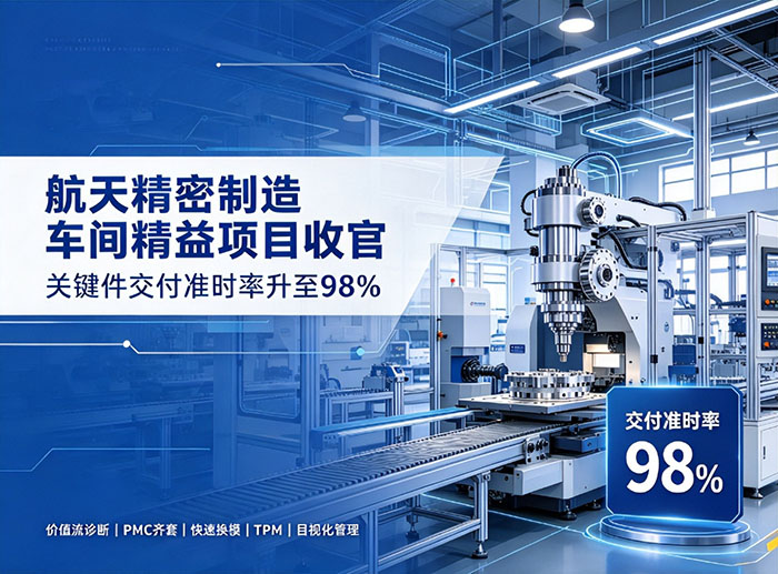 航天精密制造车间精益项目收官 关键件交付准时率升至98%